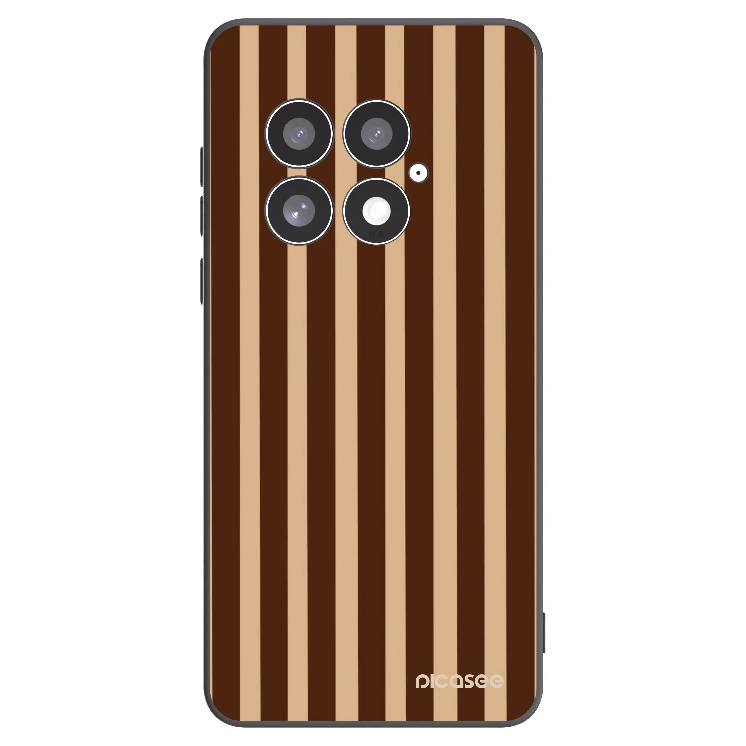 Picasee OnePlus 13 5G Hülle - Schwarzes Silikon - Brown lines