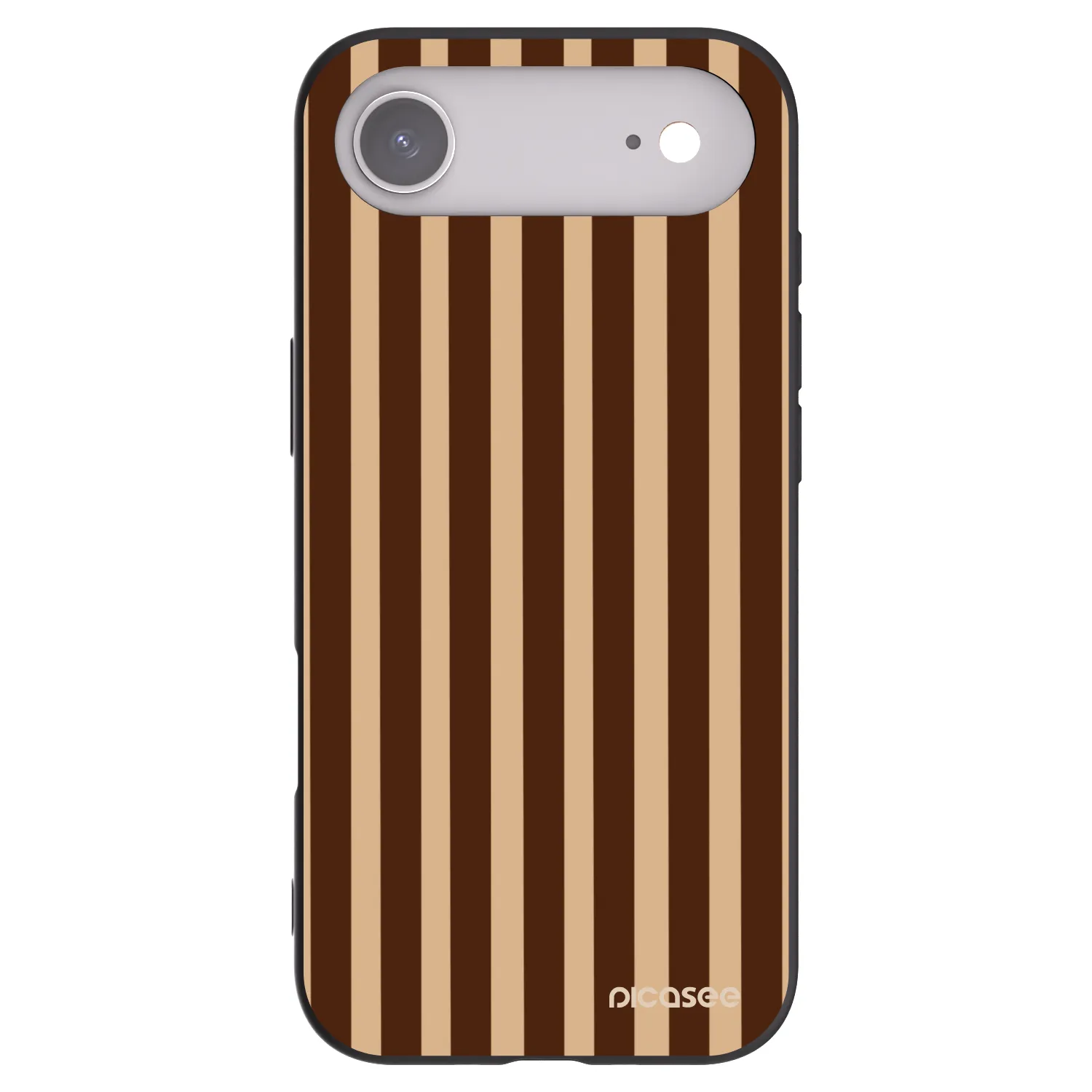 Picasee Apple iPhone Air Hülle - Schwarzes Silikon - Brown lines