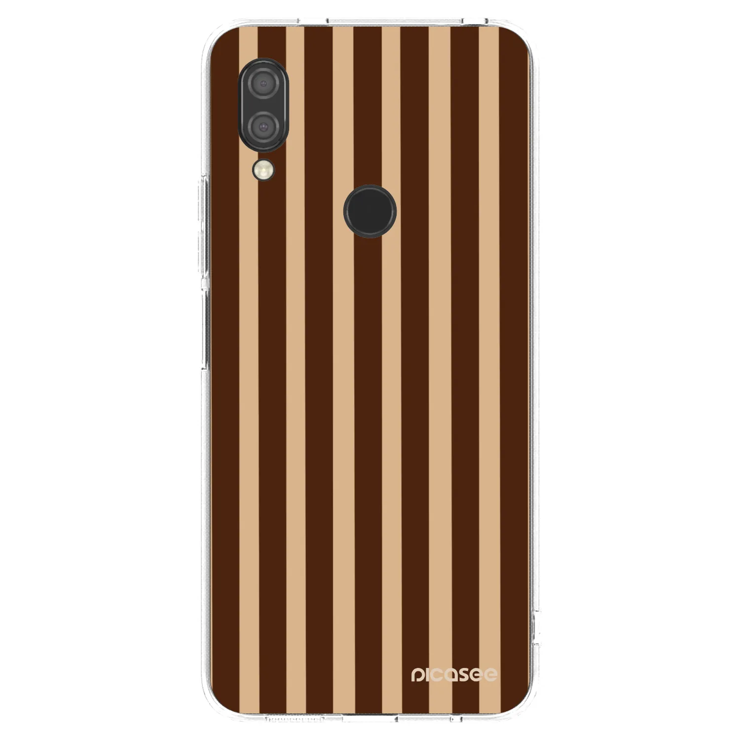 Picasee Xiaomi Redmi 7 Hülle - Transparentes Silikon - Brown lines
