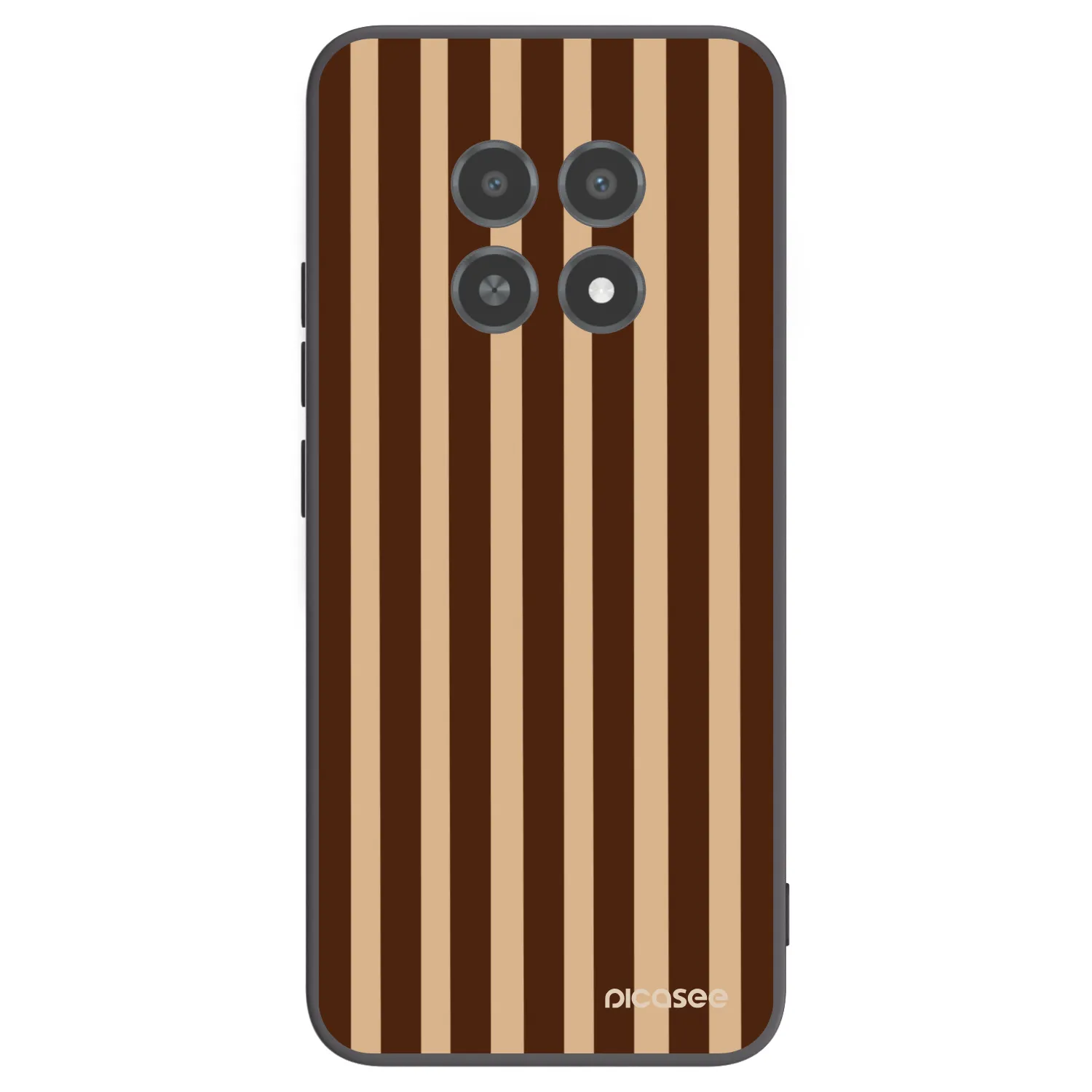 Picasee Realme 12X Hülle - Schwarzes Silikon - Brown lines