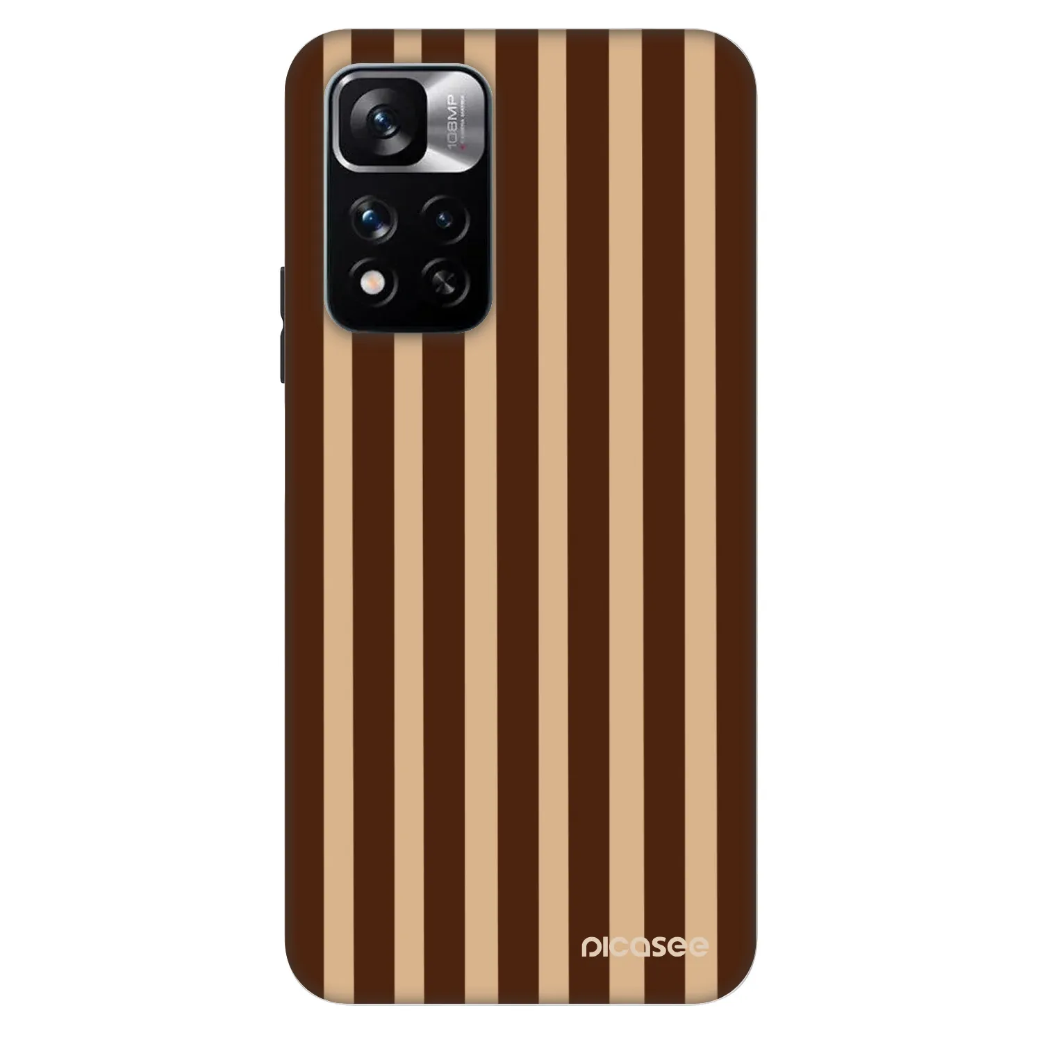 Picasee Fashion Case für Xiaomi Redmi Note 11 Pro 5G - Brown lines