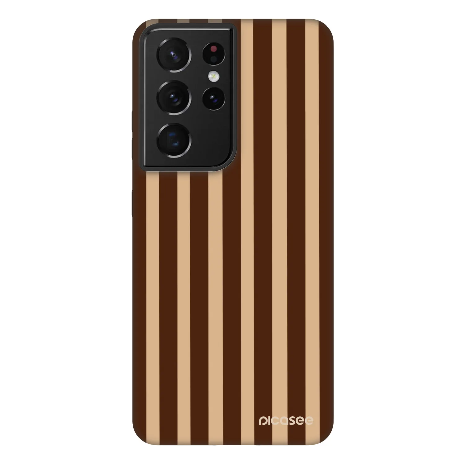 Picasee Fashion Case für Samsung Galaxy S21 Ultra 5G G998B - Brown lines
