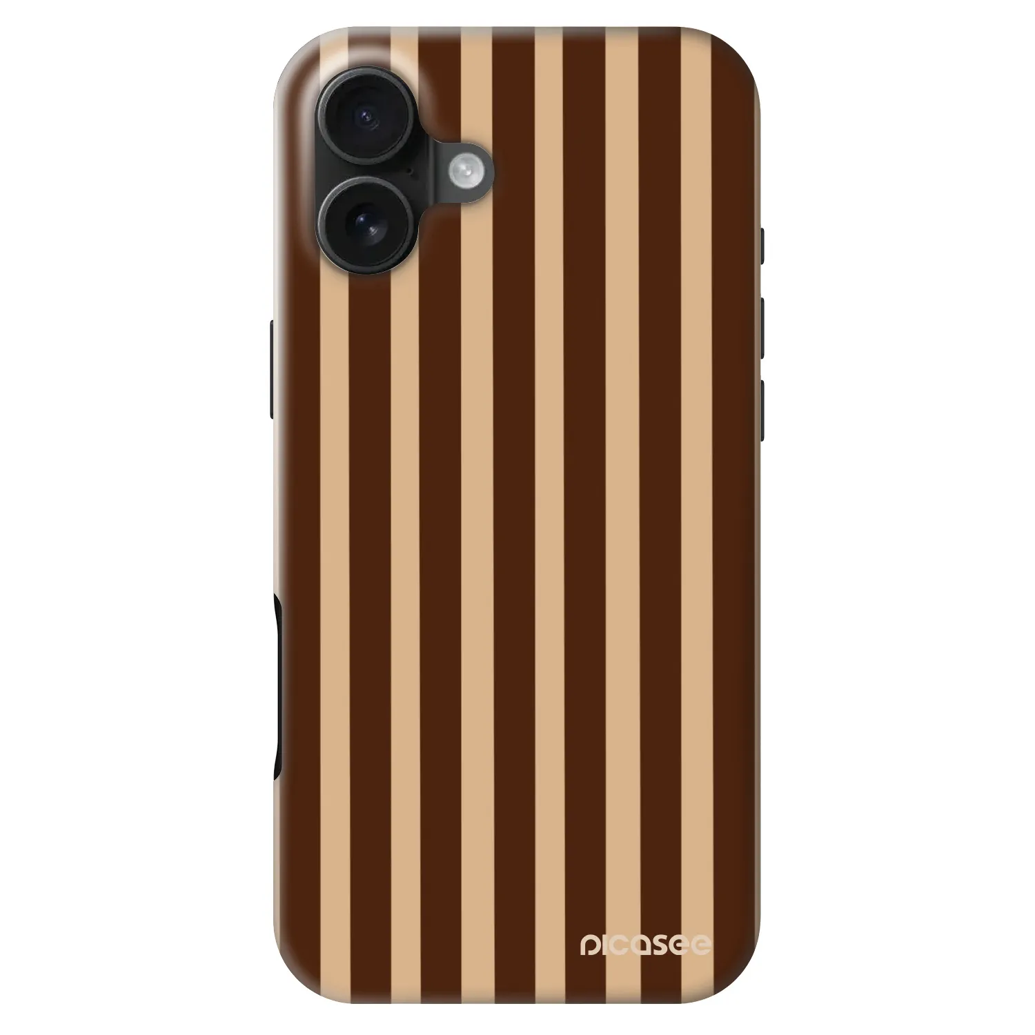Picasee Fashion Case MagSafe für Apple iPhone 16 Plus - Brown lines