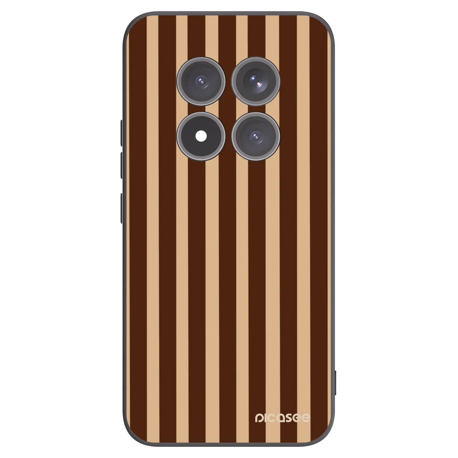 Picasee Xiaomi Redmi Note 15 Pro+ Hülle - Schwarzes Silikon - Brown lines