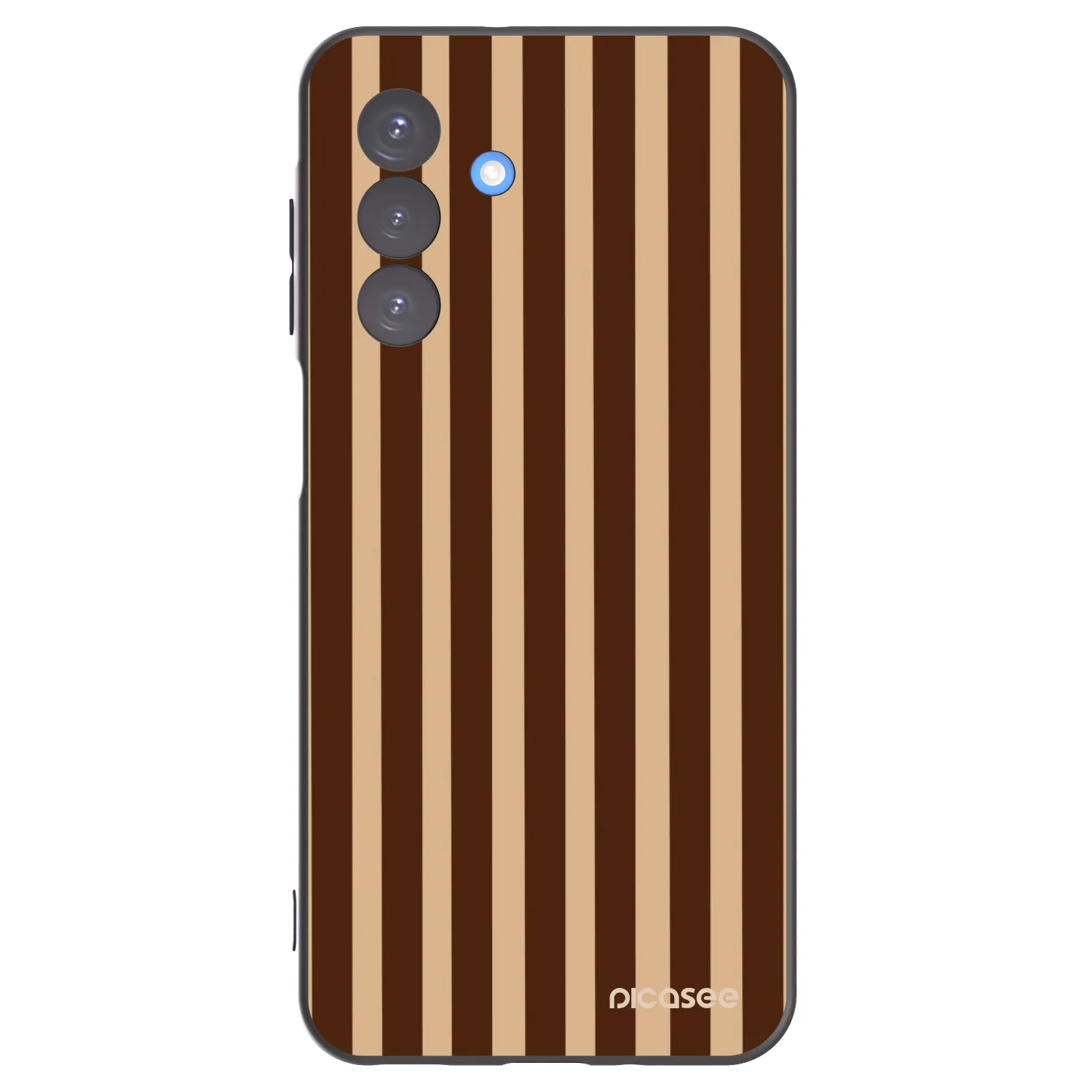 Picasee Samsung Galaxy A17 5G Hülle - Schwarzes Silikon - Brown lines