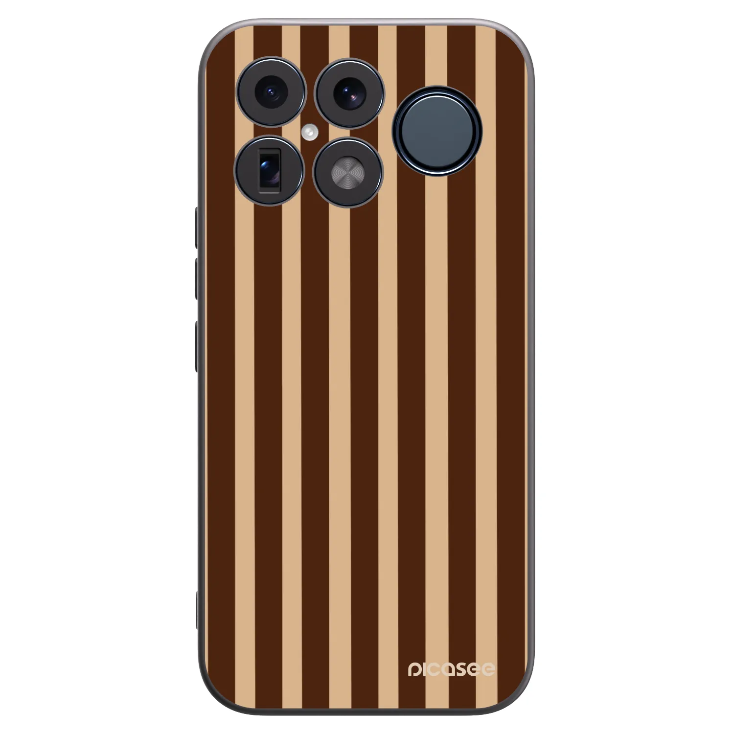 Picasee Xiaomi Poco F8 Ultra Hülle - Schwarzes Silikon - Brown lines
