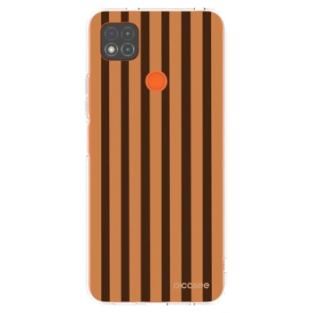 Picasee Xiaomi Redmi 9C Hülle - Transparentes Silikon - Caramel lines