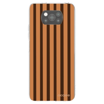 Picasee Xiaomi Poco X3 Hülle - Schwarzes Silikon - Caramel lines