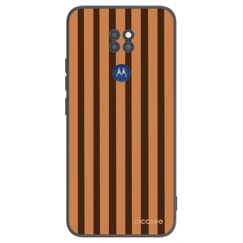 Hülle für Motorola Moto G9 Play - Caramel lines