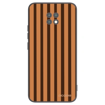 Picasee Xiaomi Redmi Note 9T Hülle - Schwarzes Silikon - Caramel lines