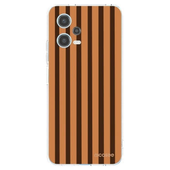 Picasee Xiaomi Redmi Note 12 5G Hülle - Transparentes Silikon - Caramel lines
