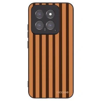 Picasee Xiaomi 14 Hülle - Schwarzes Silikon - Caramel lines
