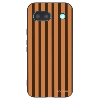 Picasee Google Pixel 8 Hülle - Schwarzes Silikon - Caramel lines