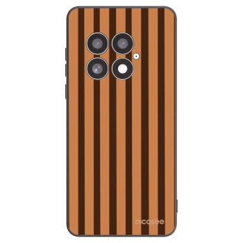 Picasee OnePlus 13 5G Hülle - Schwarzes Silikon - Caramel lines