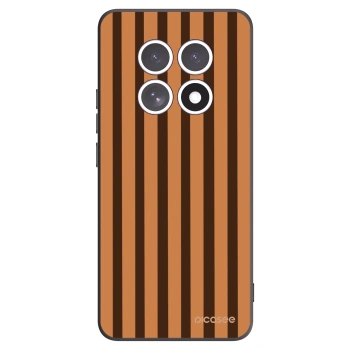 Picasee Xiaomi Redmi Note 15 4G Hülle - Schwarzes Silikon - Caramel lines
