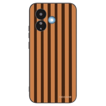 Picasee Xiaomi Redmi Note 17 Pro 5G Hülle - Schwarzes Silikon - Caramel lines