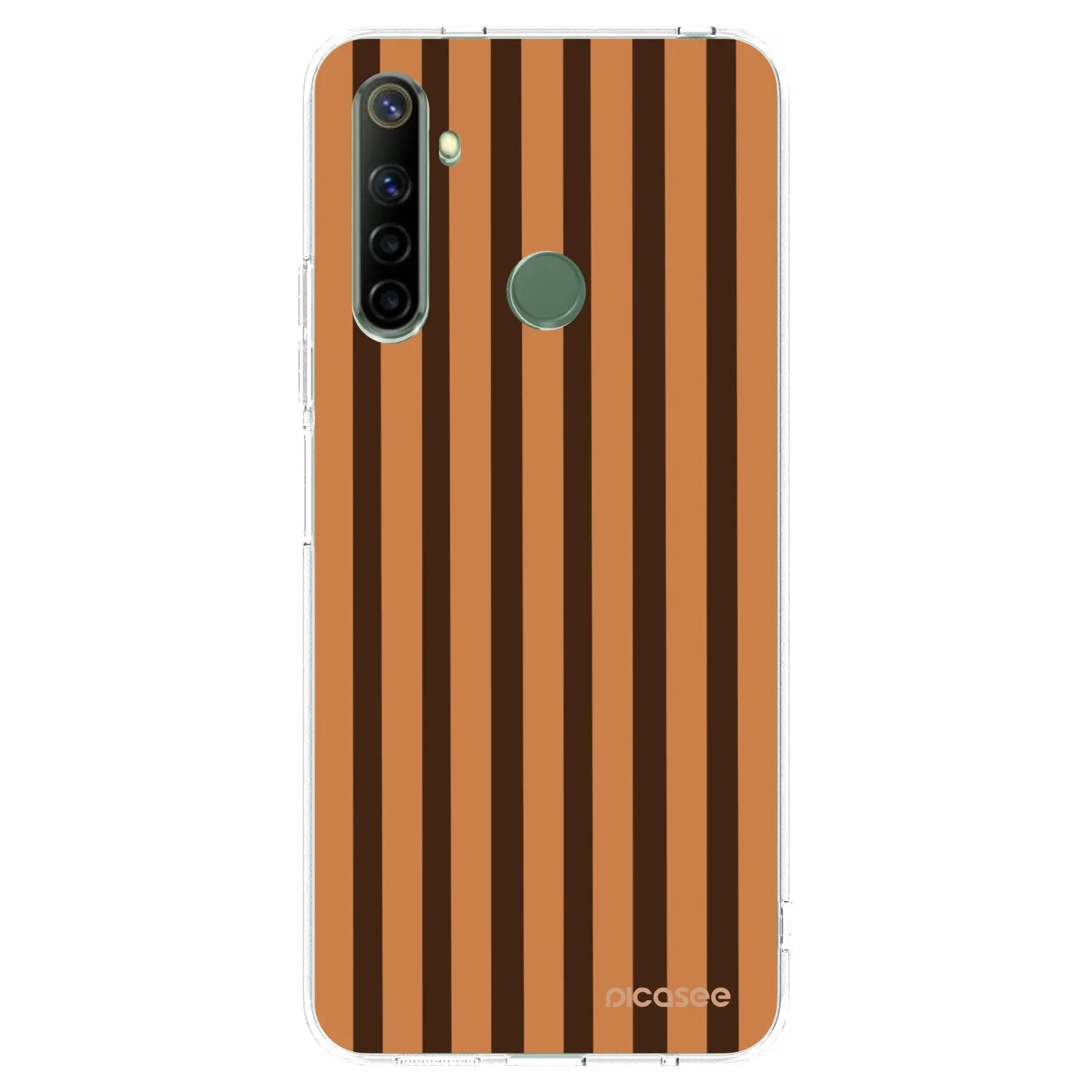 Picasee Realme 6i Hülle - Transparentes Silikon - Caramel lines