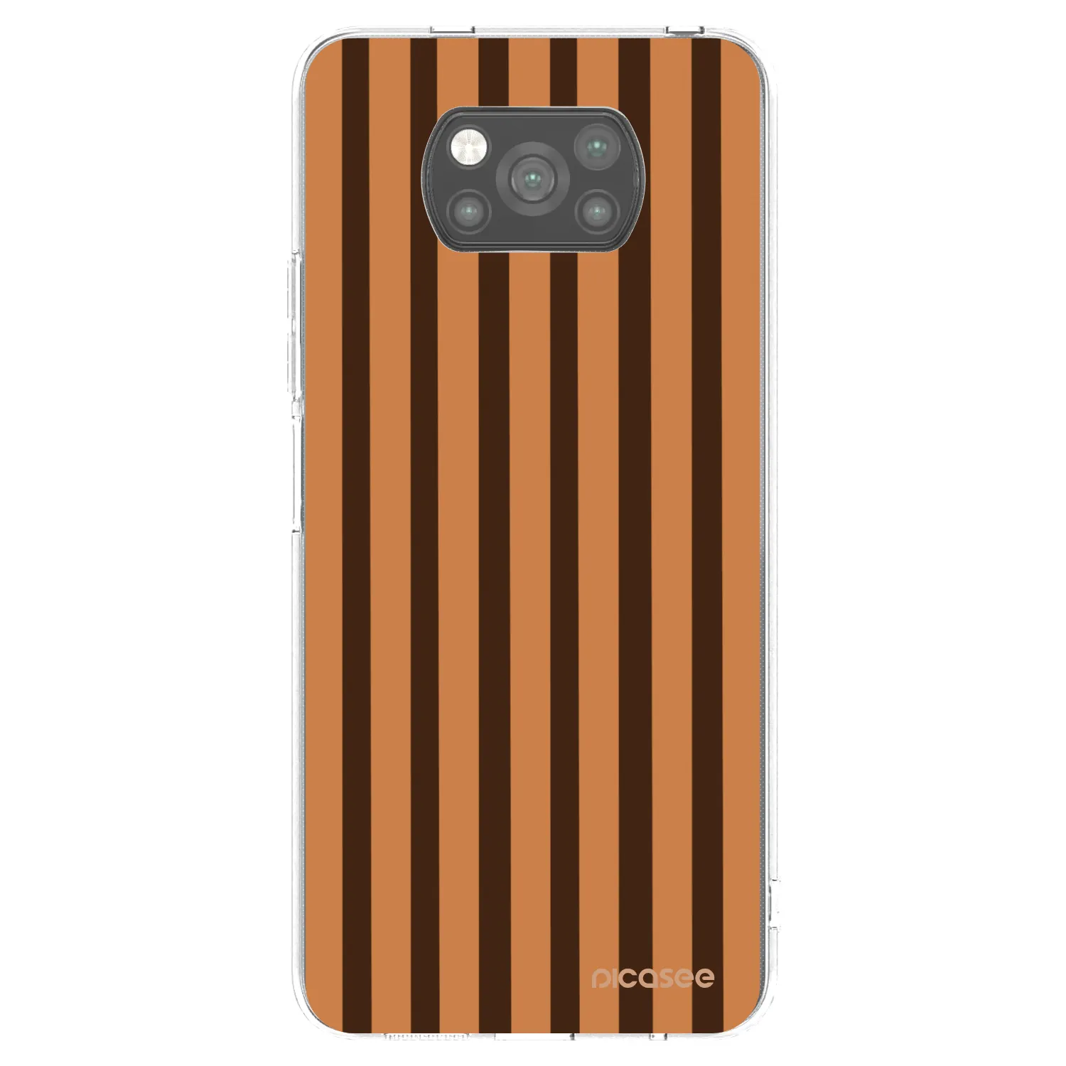 Picasee Xiaomi Poco X3 Pro Hülle - Schwarzes Silikon - Caramel lines