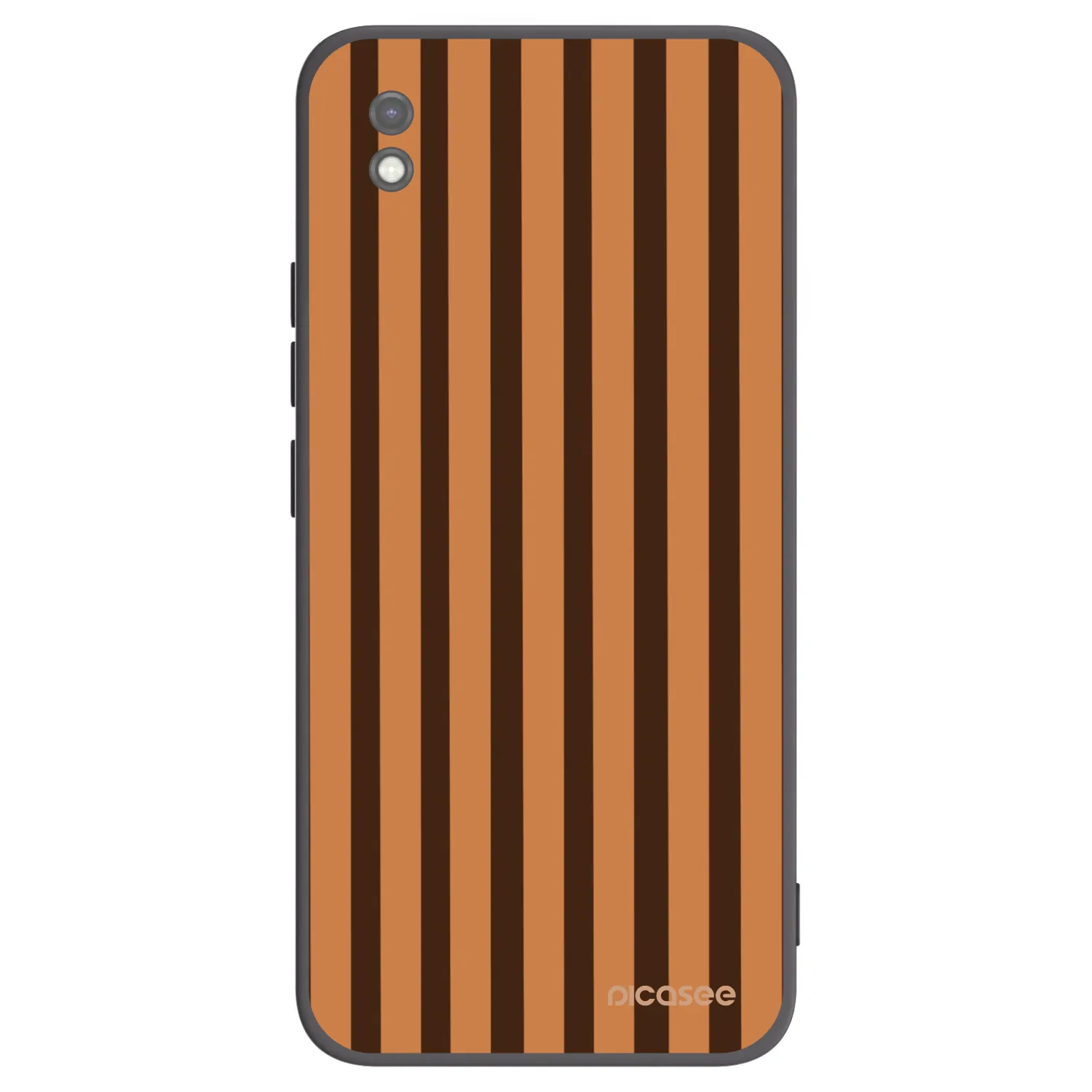Picasee Xiaomi Redmi 9AT Hülle - Schwarzes Silikon - Caramel lines