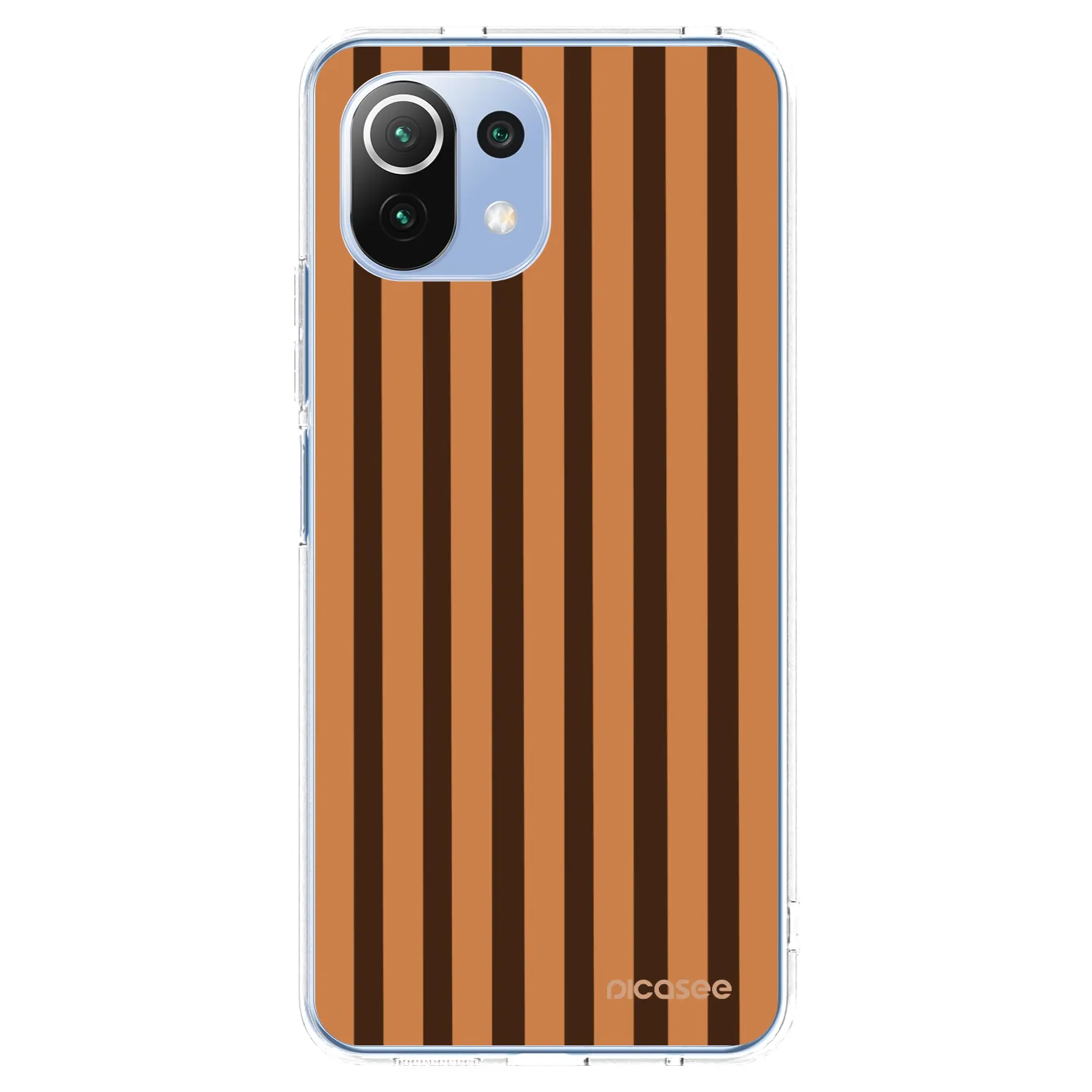 Picasee Xiaomi Mi 11 Lite Hülle - Transparentes Silikon - Caramel lines