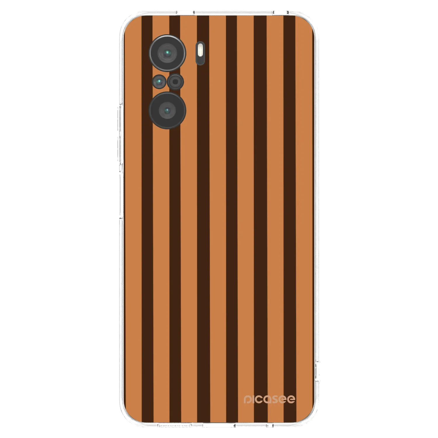 Picasee Xiaomi Poco F3 Hülle - Transparentes Silikon - Caramel lines