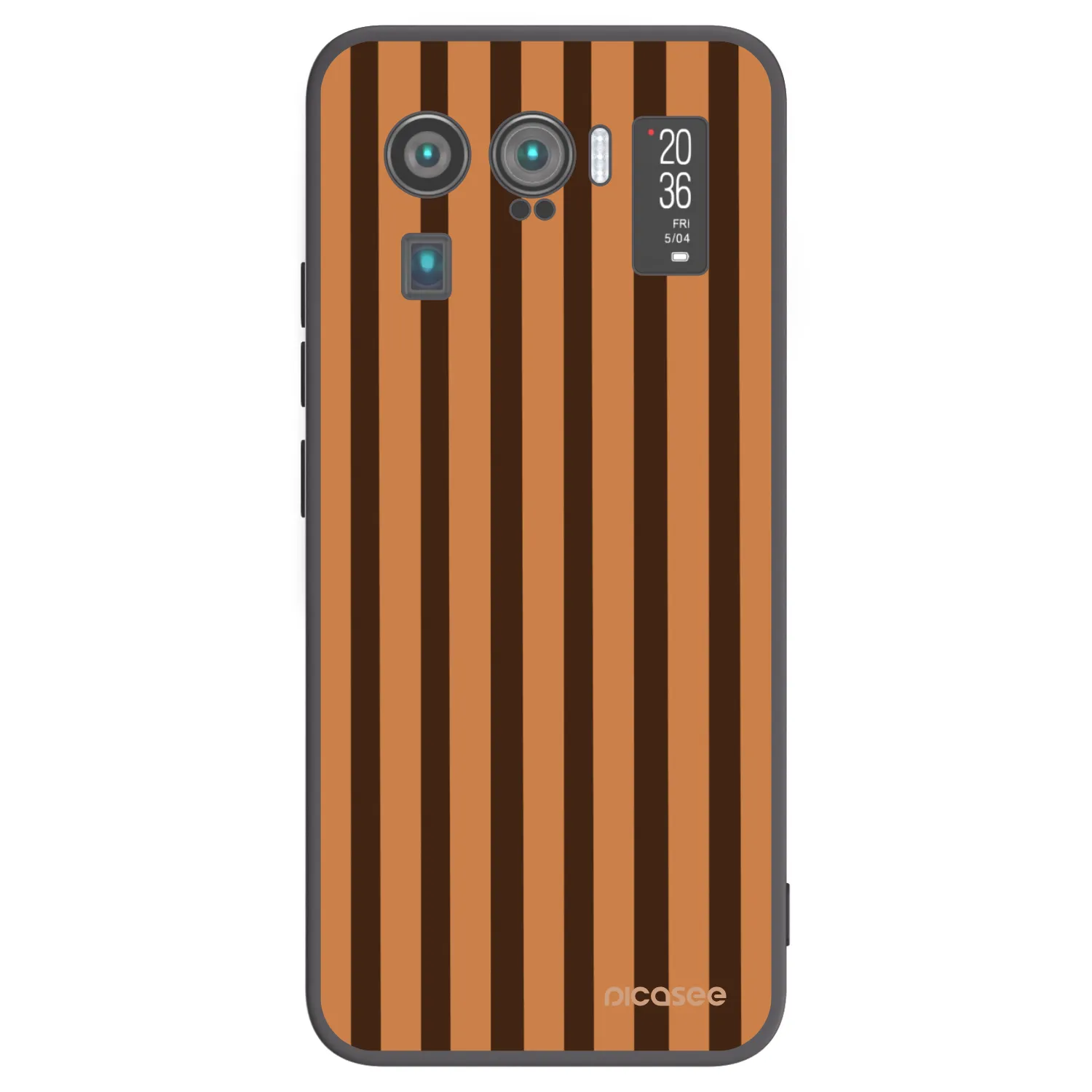 Picasee Xiaomi Mi 11 Ultra Hülle - Schwarzes Silikon - Caramel lines
