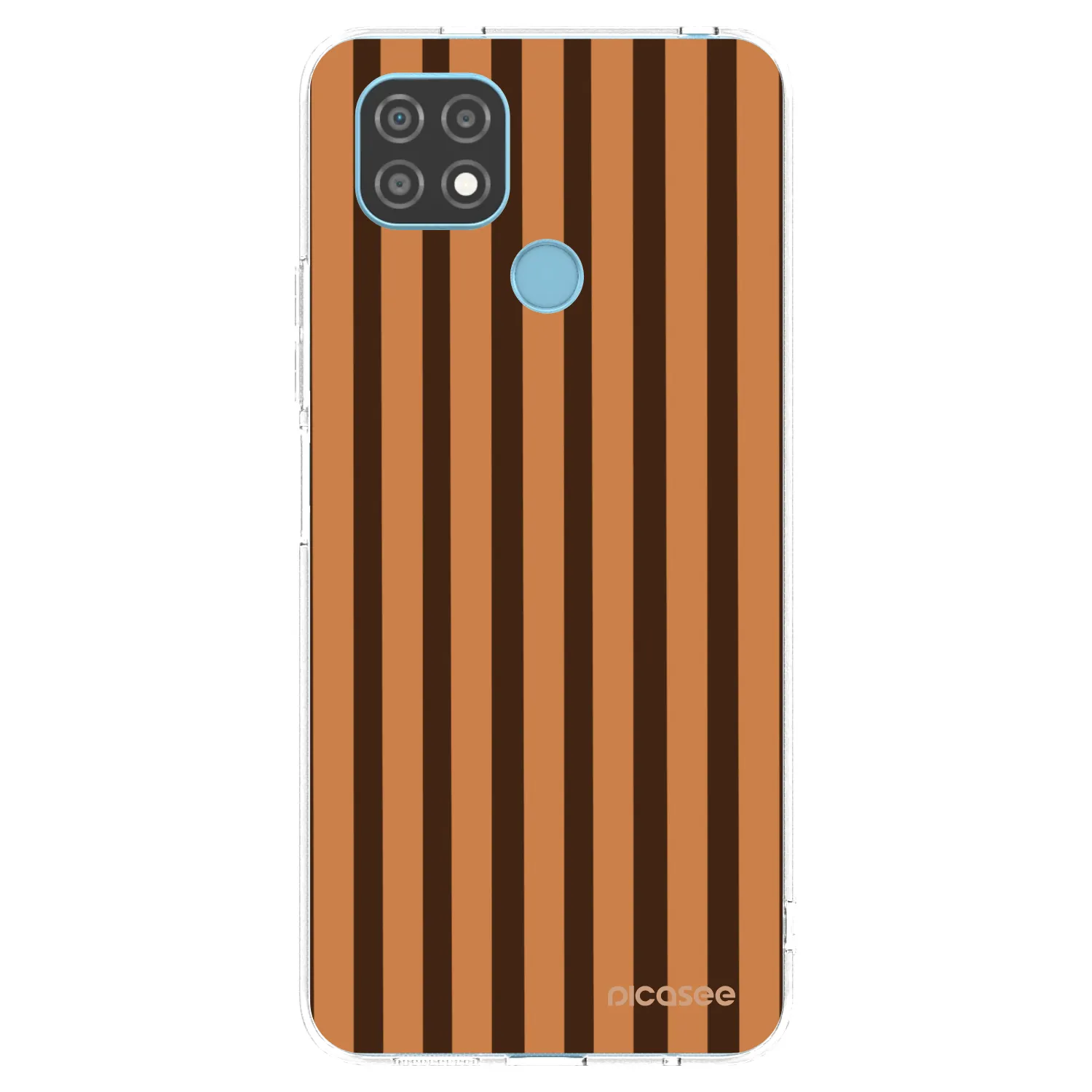 Picasee Realme C21 Hülle - Transparentes Silikon - Caramel lines