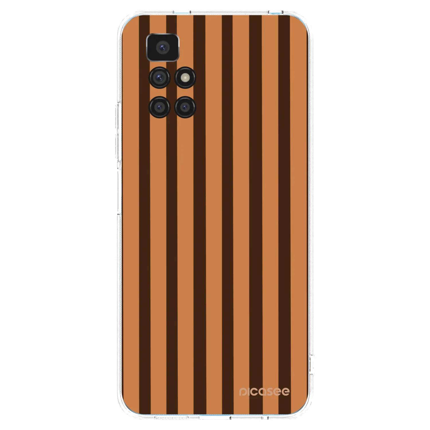Picasee Xiaomi Redmi 10 Hülle - Transparentes Silikon - Caramel lines