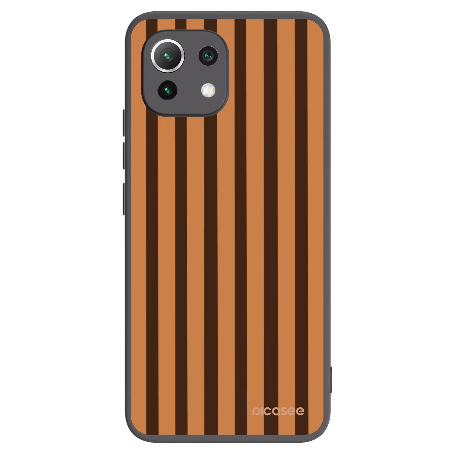 Picasee Xiaomi 11 Lite 5G NE Hülle - Schwarzes Silikon - Caramel lines