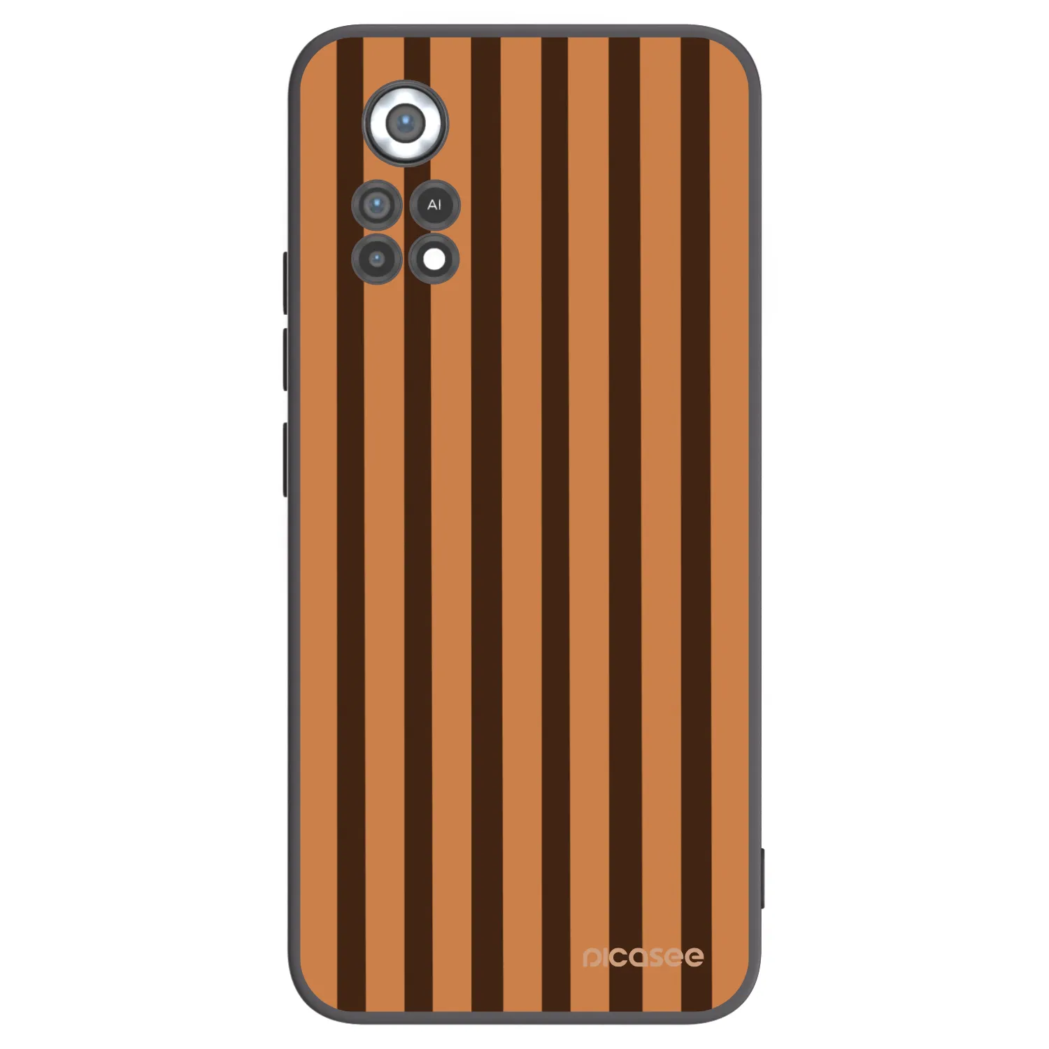 Picasee Xiaomi Poco X4 Pro 5G Hülle - Schwarzes Silikon - Caramel lines