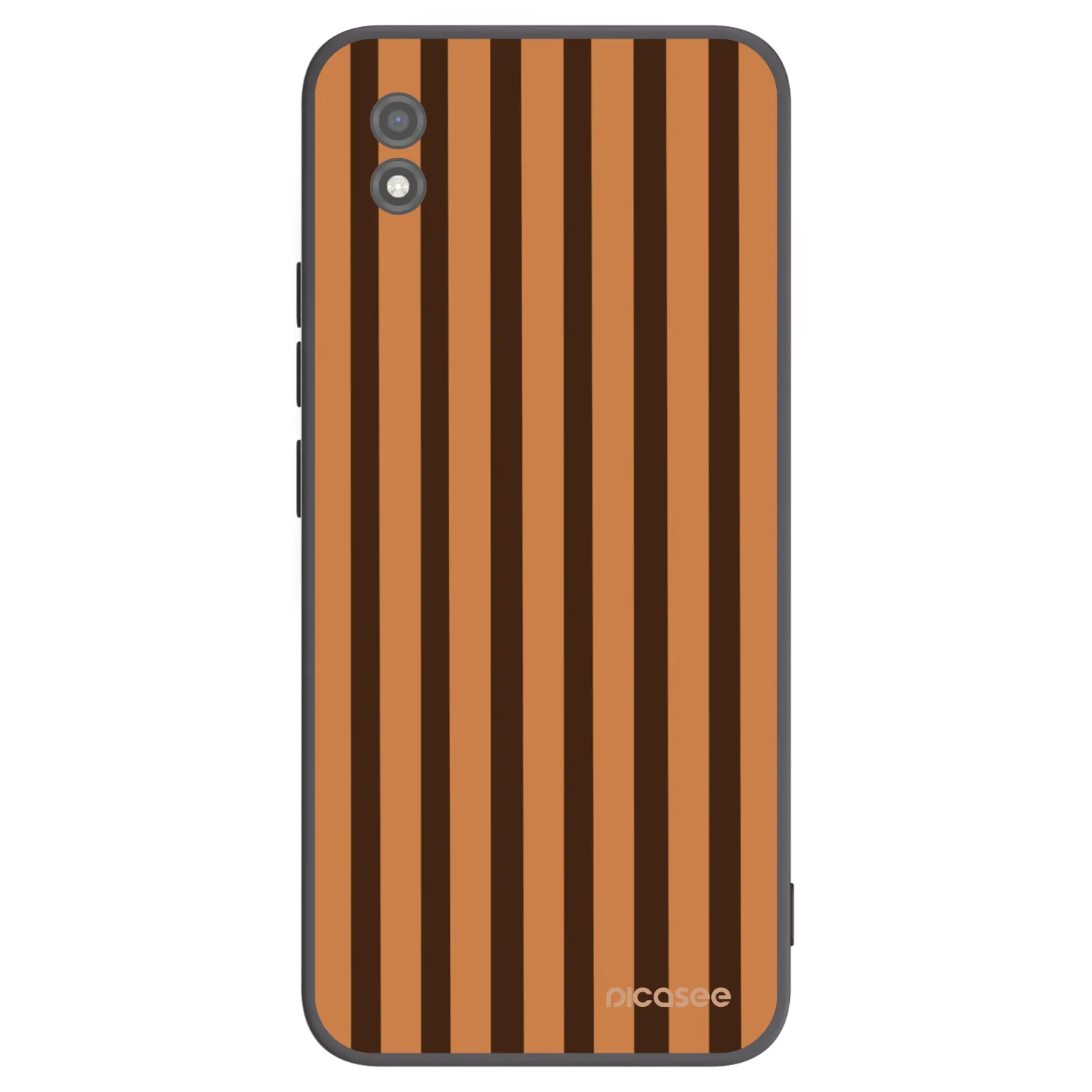 Picasee Realme C11 (2021) Hülle - Schwarzes Silikon - Caramel lines
