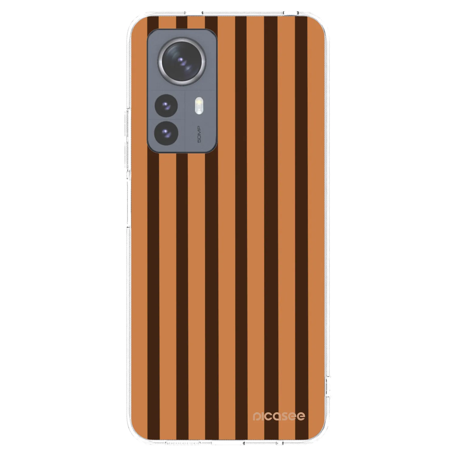 Picasee Xiaomi 12 Pro Hülle - Transparentes Silikon - Caramel lines
