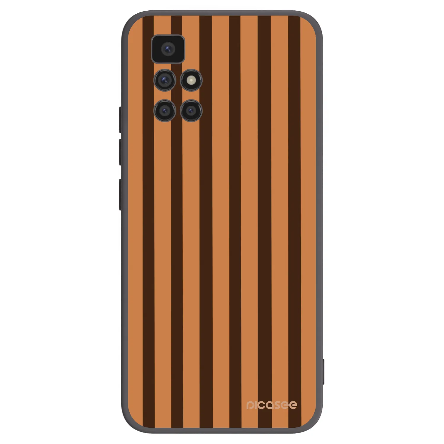 Picasee Xiaomi Redmi 10 (2022) Hülle - Schwarzes Silikon - Caramel lines