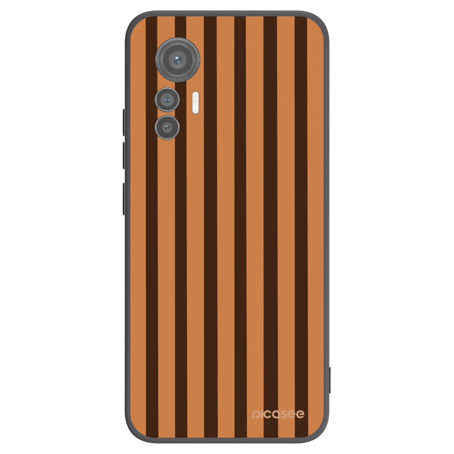 Picasee Xiaomi 12 Lite Hülle - Schwarzes Silikon - Caramel lines