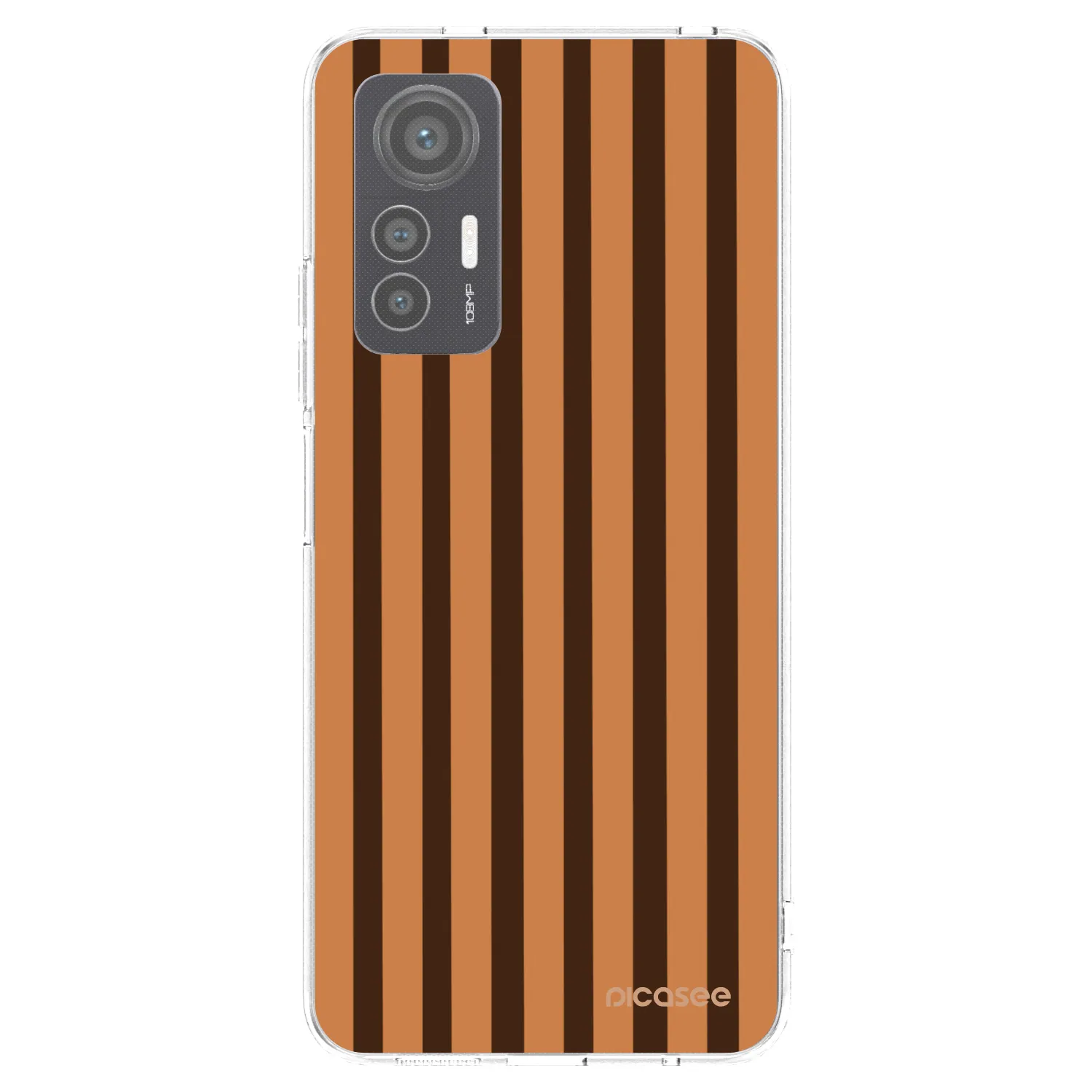 Picasee Xiaomi 12 Lite Hülle - Transparentes Silikon - Caramel lines