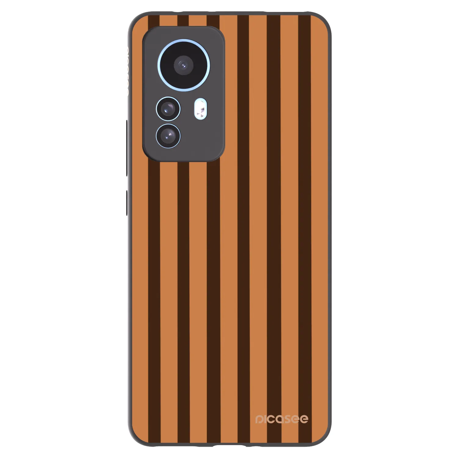 Picasee Xiaomi 12T Pro Hülle - Schwarzes Silikon - Caramel lines