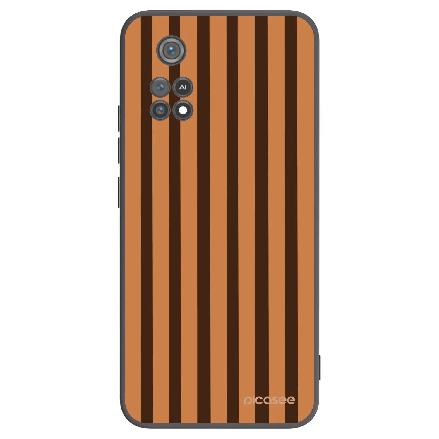 Picasee Xiaomi Poco M4 Pro Hülle - Schwarzes Silikon - Caramel lines