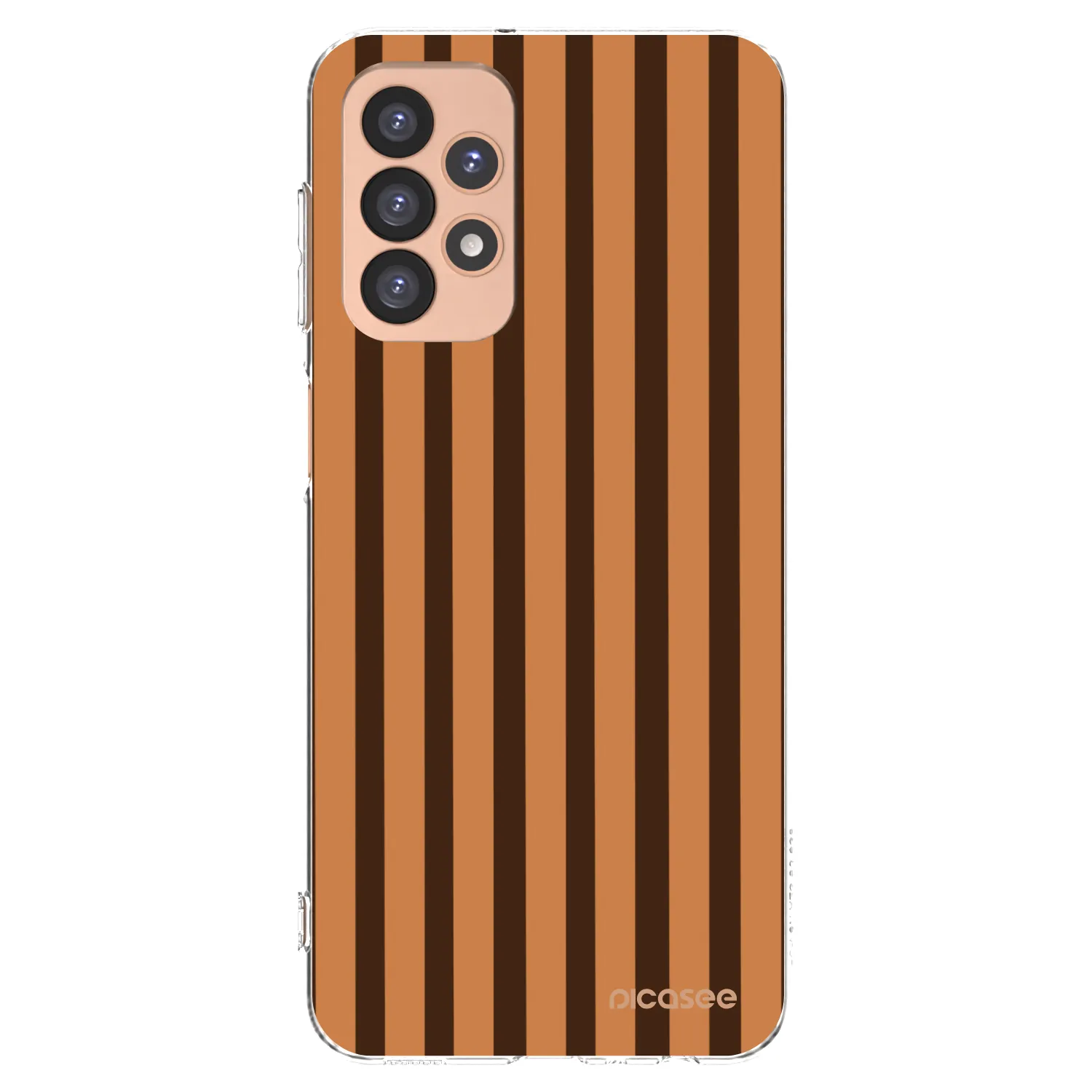 Picasee Samsung Galaxy A23 A236B 5G Hülle - Transparentes Silikon - Caramel lines