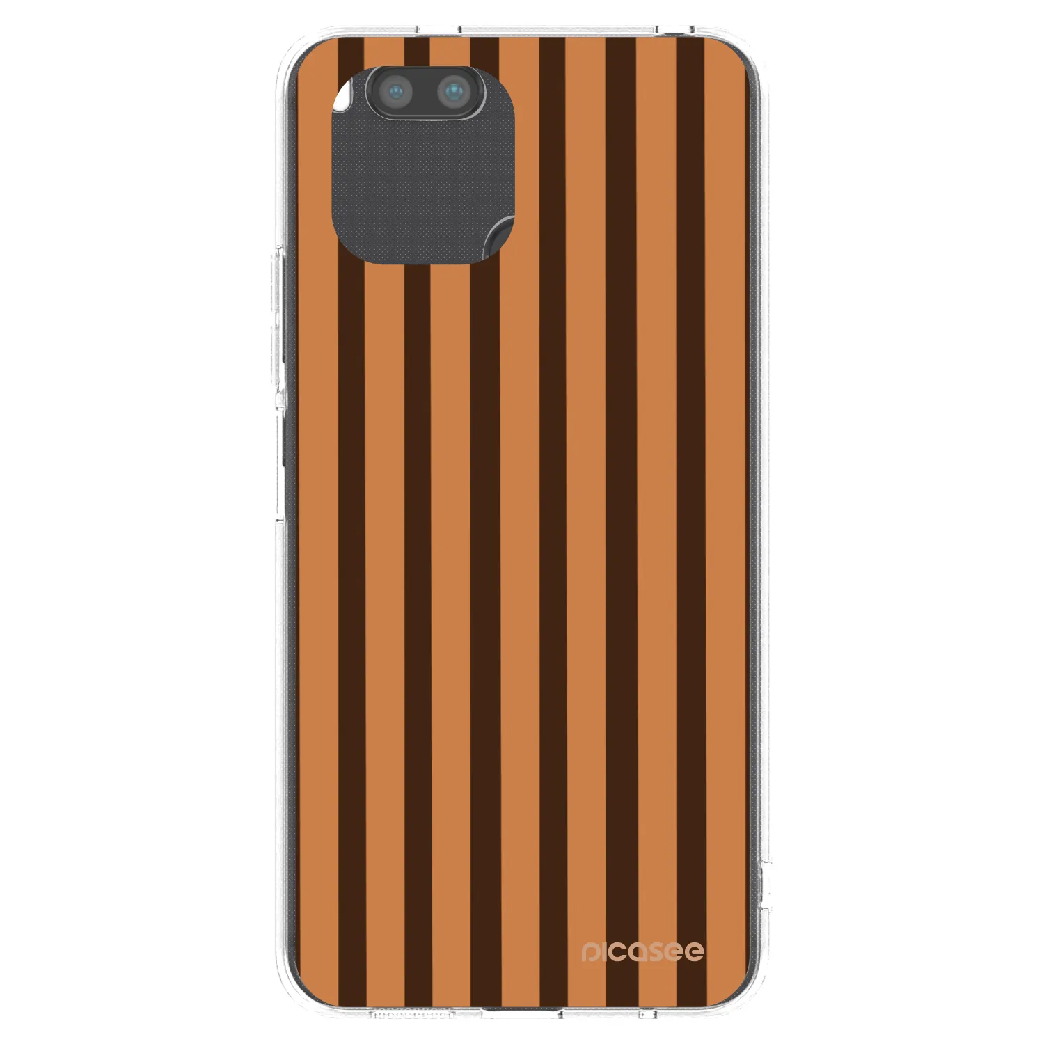 Picasee Xiaomi Redmi A1 Hülle - Transparentes Silikon - Caramel lines