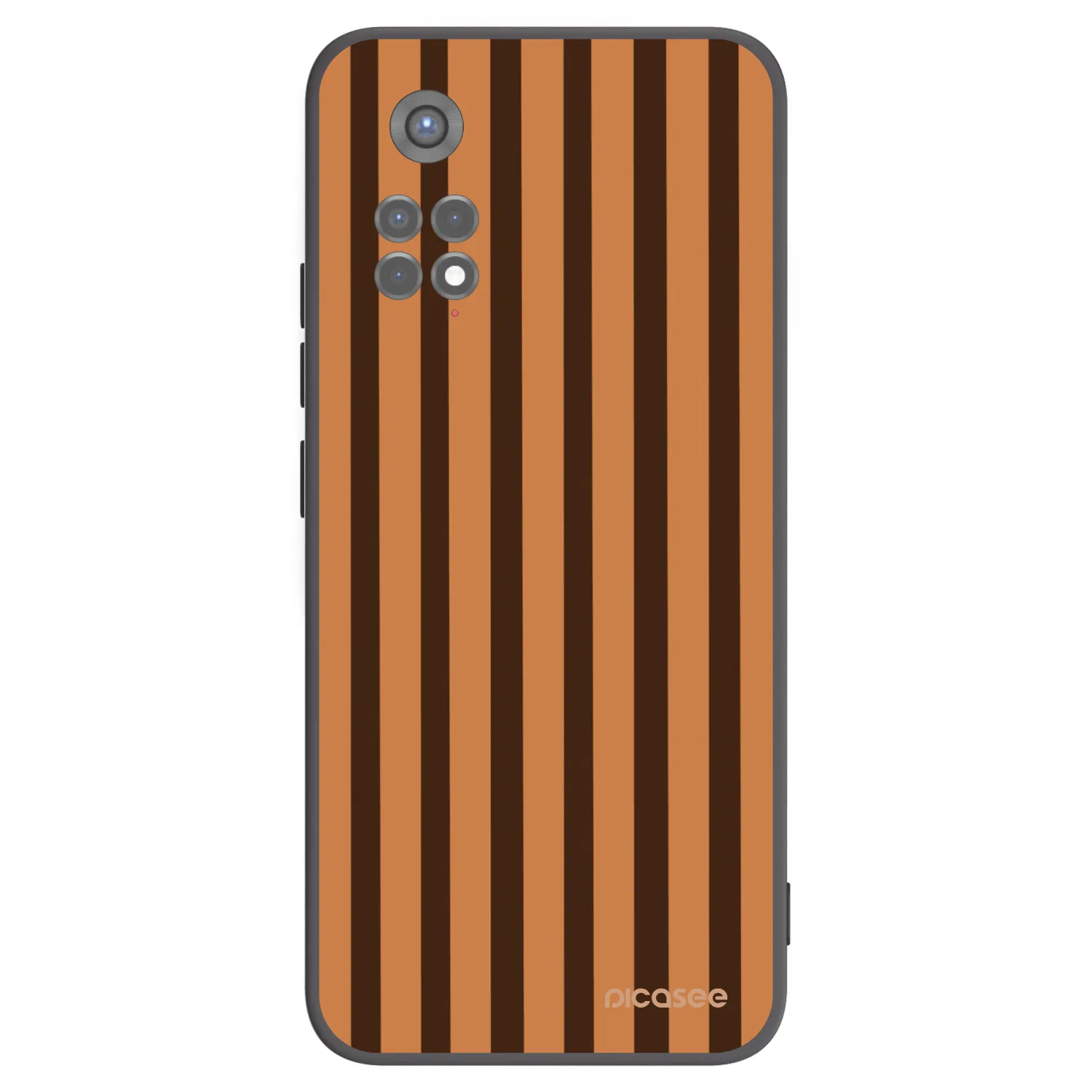 Picasee Xiaomi Redmi Note 11S 5G Hülle - Schwarzes Silikon - Caramel lines
