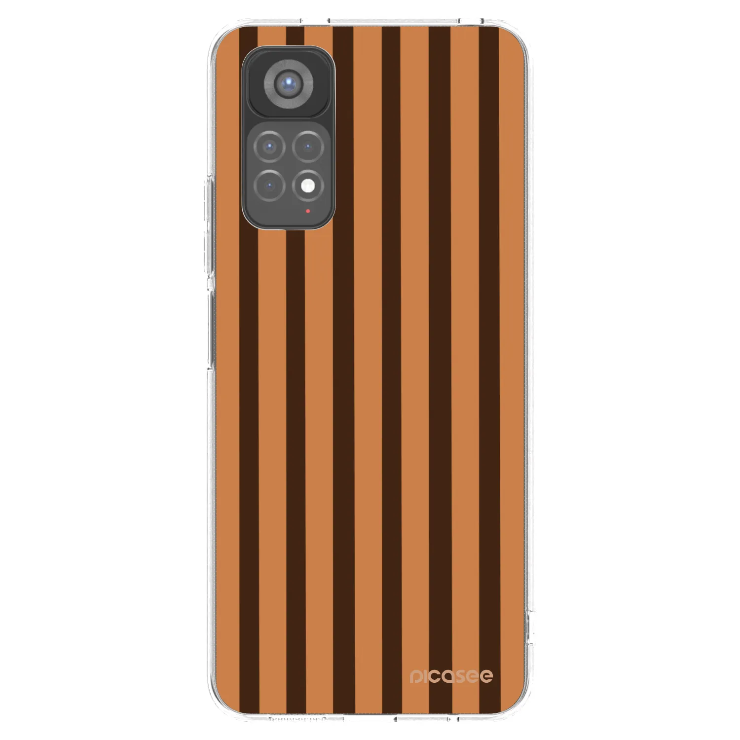 Picasee Xiaomi Redmi Note 11S 5G Hülle - Transparentes Silikon - Caramel lines