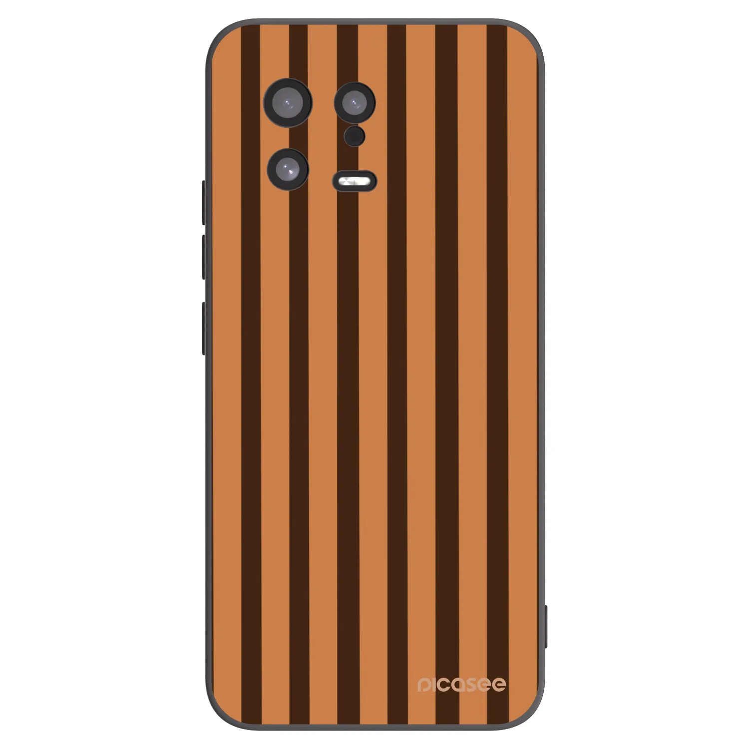 Picasee Xiaomi 13 Hülle - Schwarzes Silikon - Caramel lines