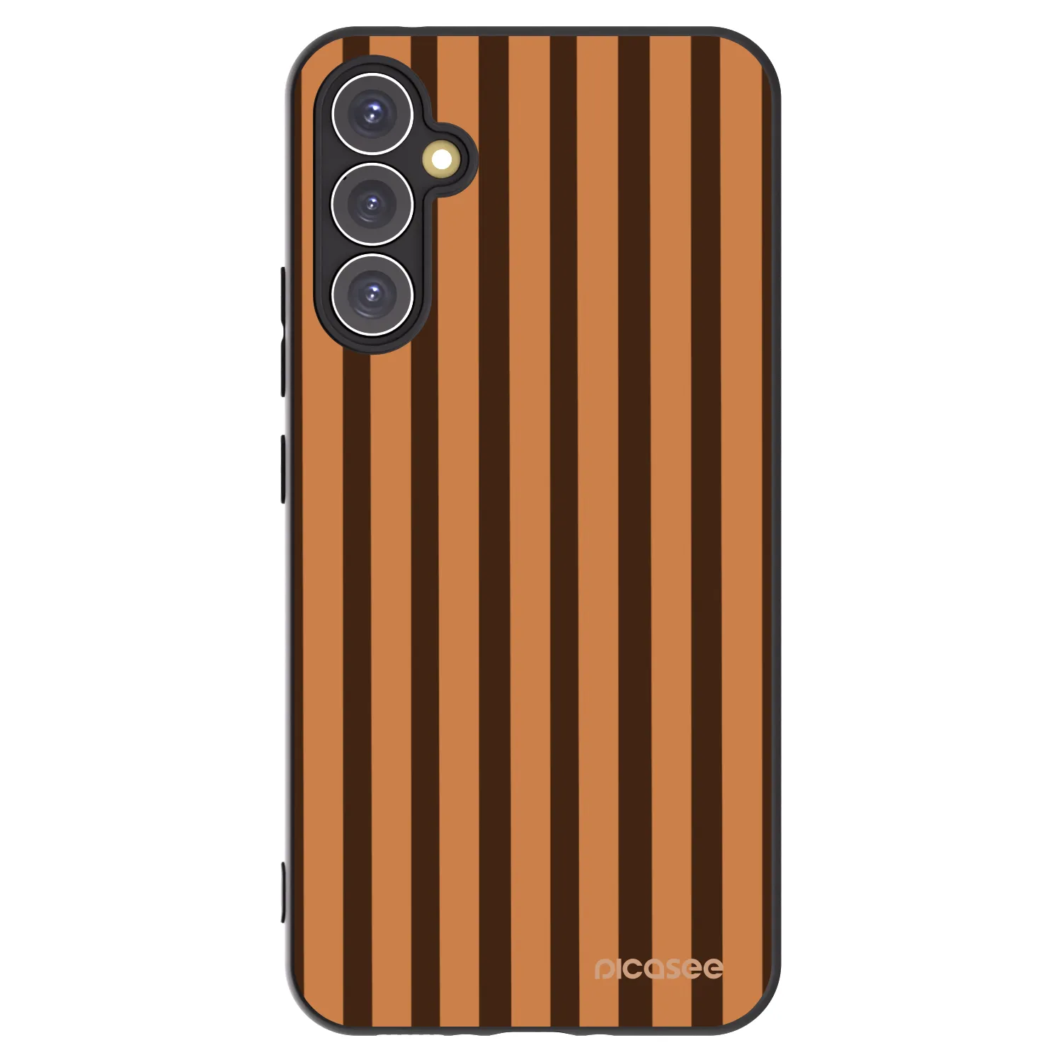 Picasee Samsung Galaxy A34 5G A346B Hülle - Schwarzes Silikon - Caramel lines