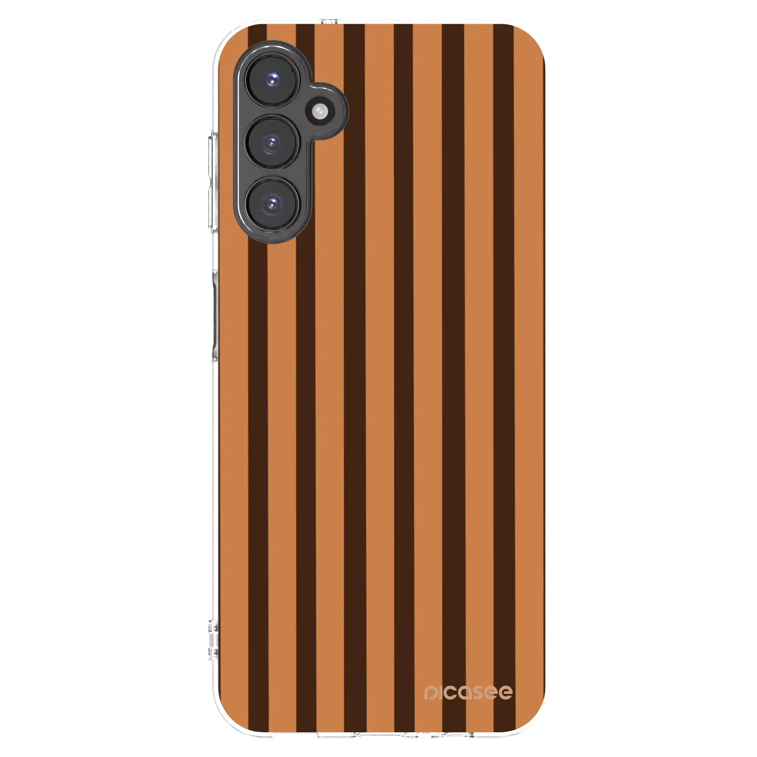 Picasee Samsung Galaxy A14 4G A145R Hülle - Transparentes Silikon - Caramel lines