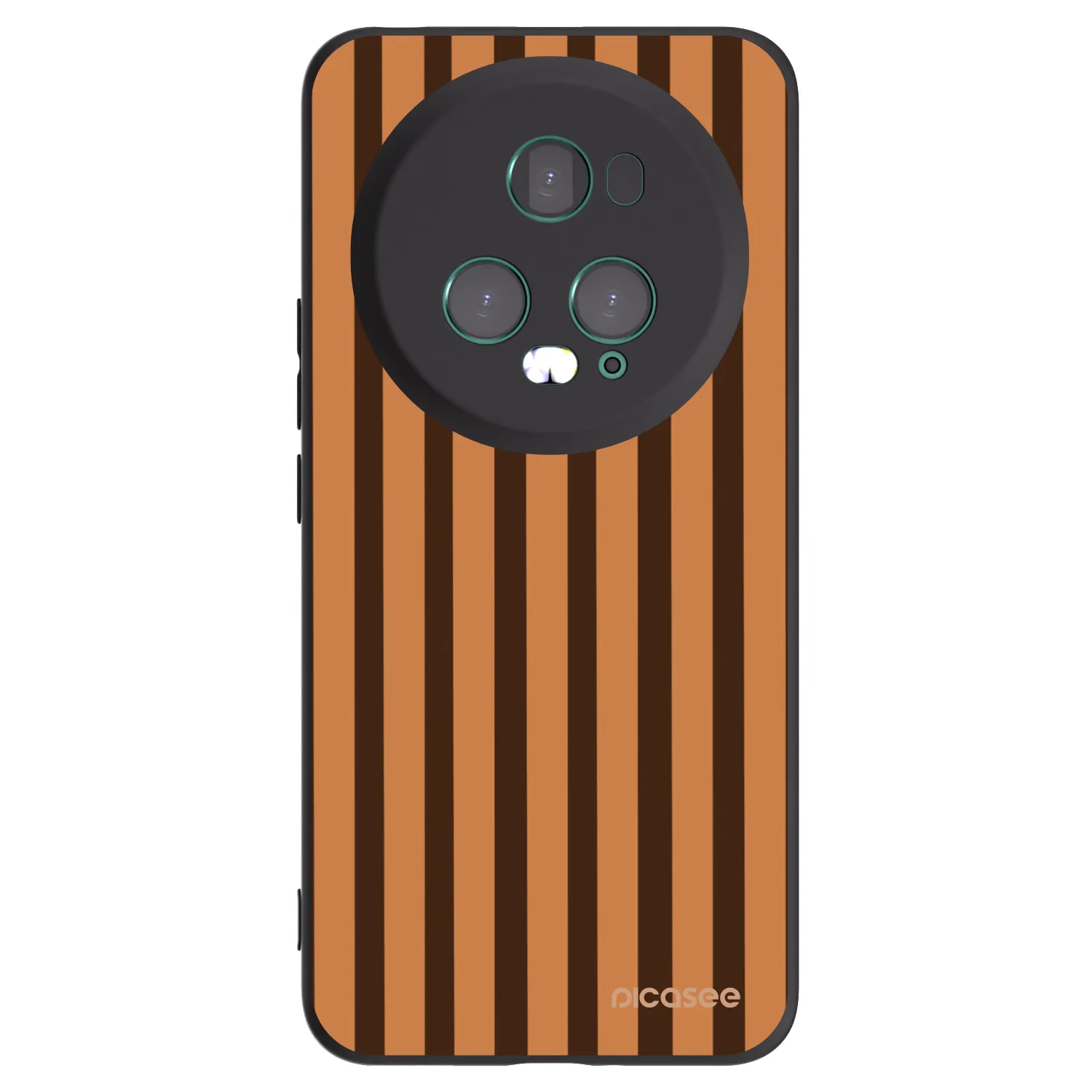 Picasee Honor Magic5 Pro Hülle - Schwarzes Silikon - Caramel lines