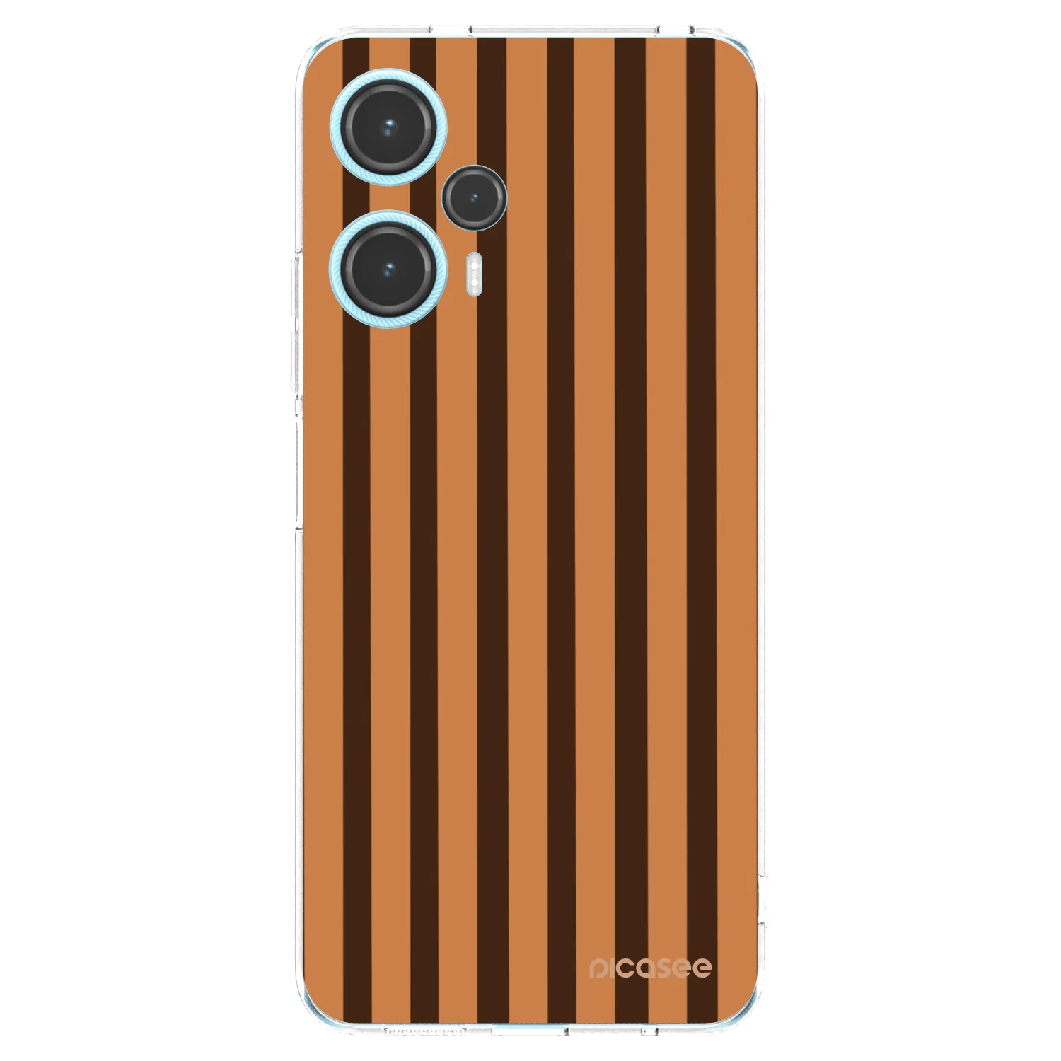 Picasee Xiaomi Poco F5 Hülle - Transparentes Silikon - Caramel lines