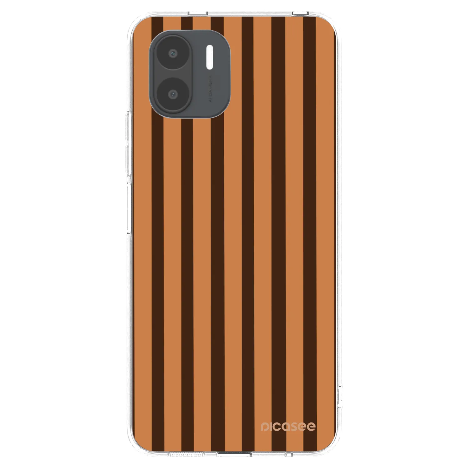 Picasee Xiaomi Redmi A2 Hülle - Transparentes Silikon - Caramel lines
