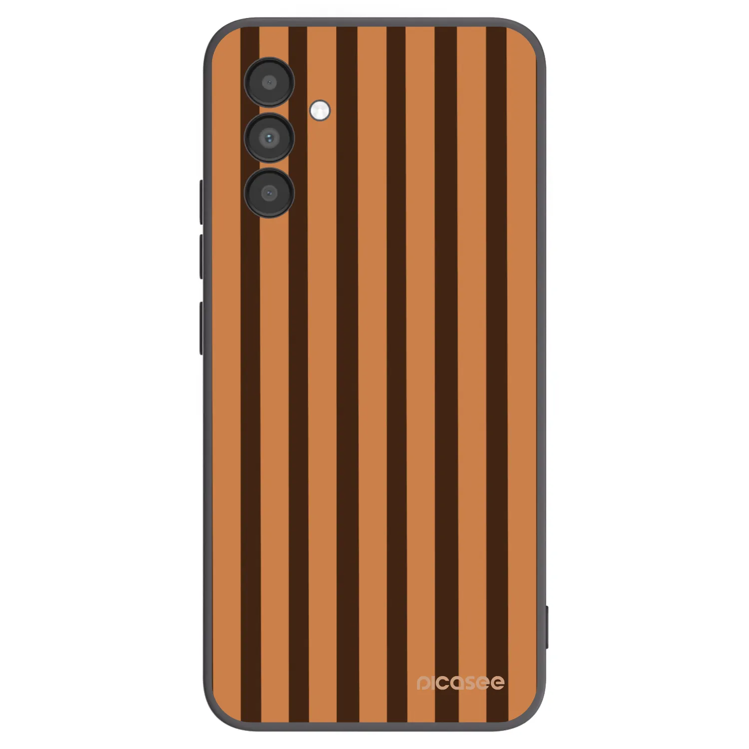 Picasee Samsung Galaxy A04s A047F Hülle - Schwarzes Silikon - Caramel lines