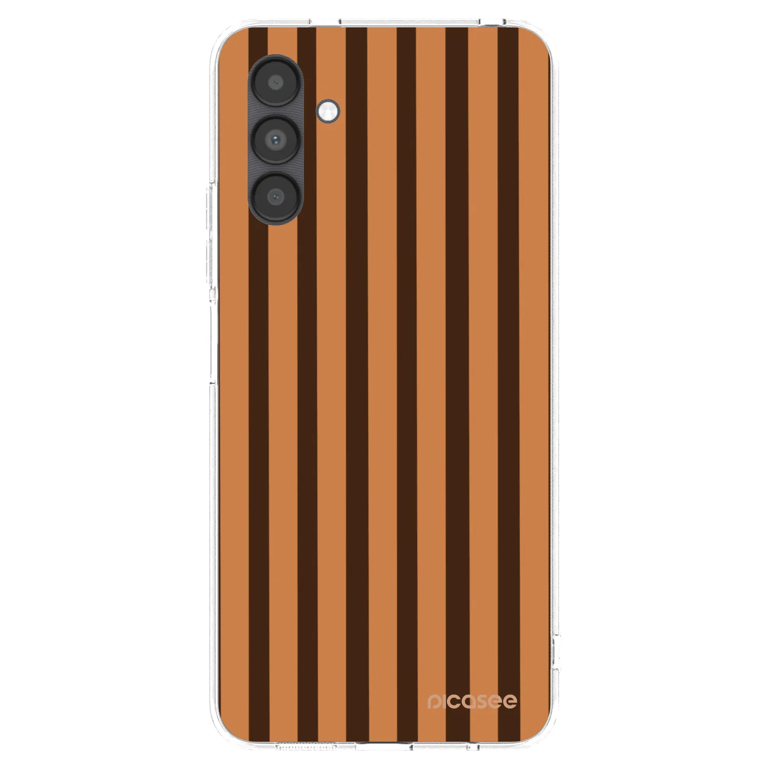Picasee Samsung Galaxy A04s A047F Hülle - Transparentes Silikon - Caramel lines