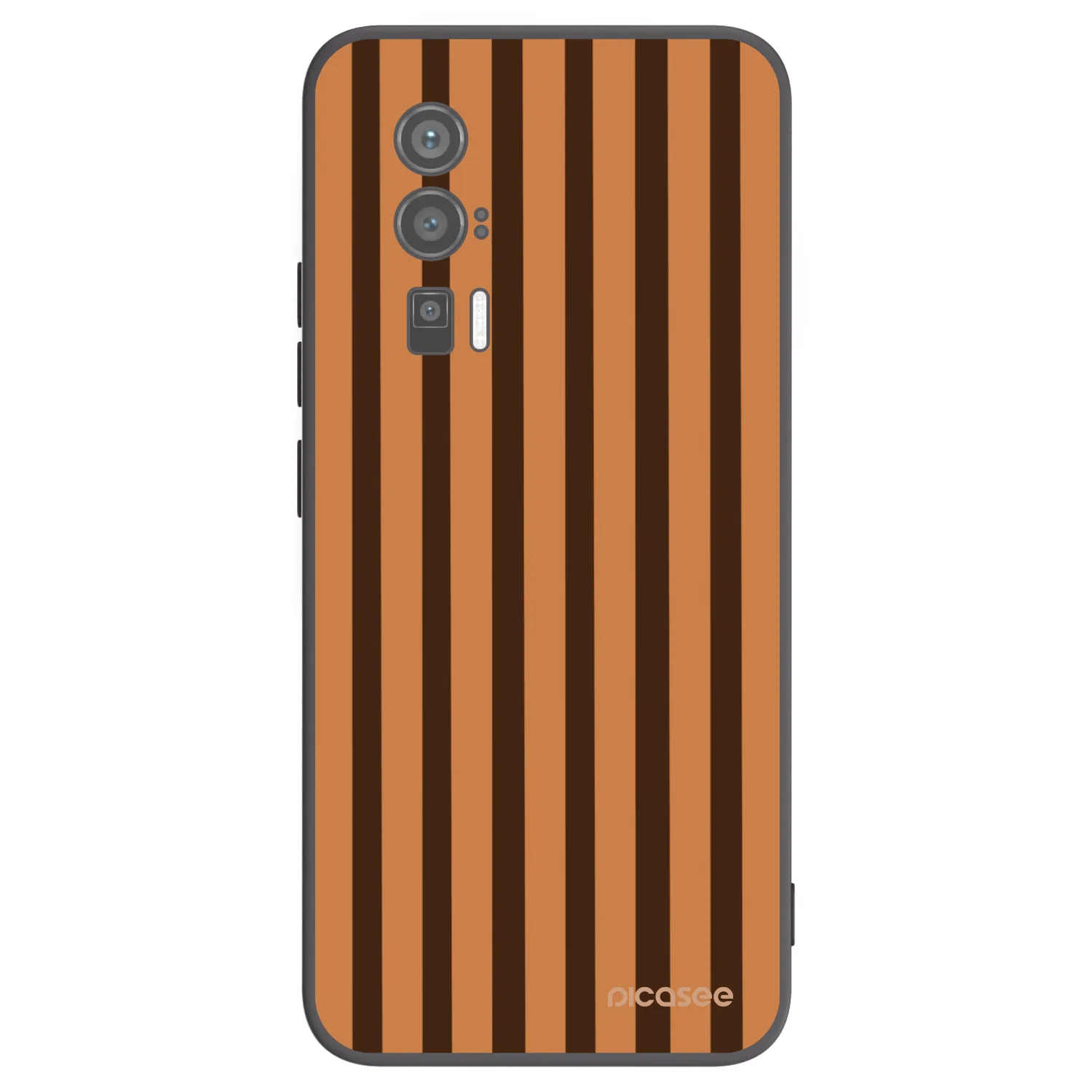Picasee Xiaomi Poco F5 Pro 5G Hülle - Schwarzes Silikon - Caramel lines